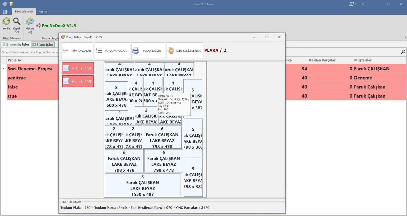 Cover Lab Etiket Sistemi