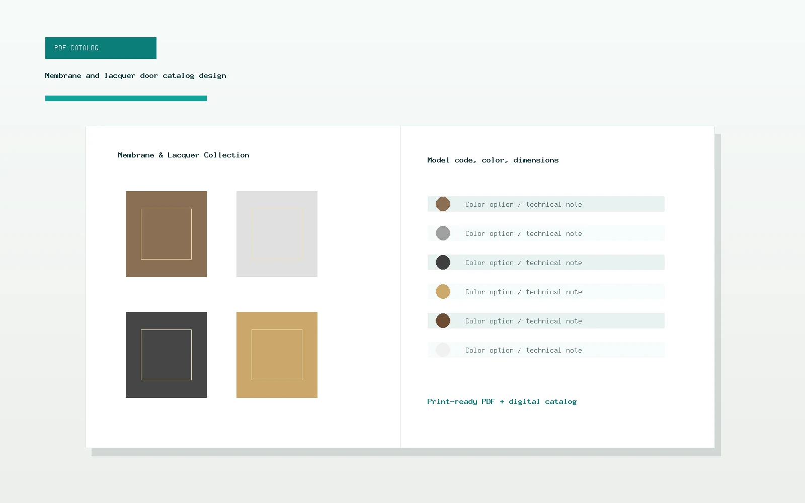 Membran Lake Kapak PDF Katalog Tasarımı